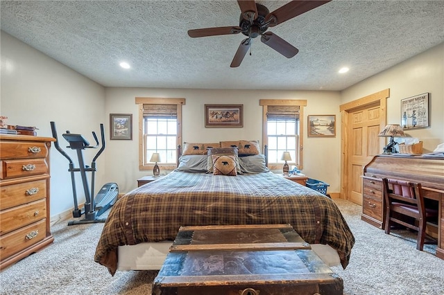 2072 Washington, Washington Twp Wml, PA 15613 - bedroom featuring recessed lighting, carpet floors, and a textured ceiling