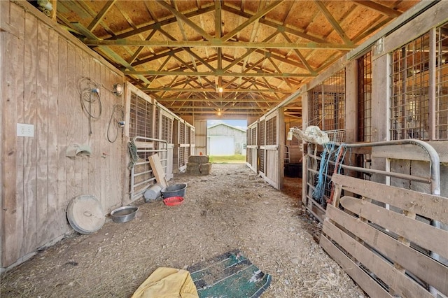 view of horse barn