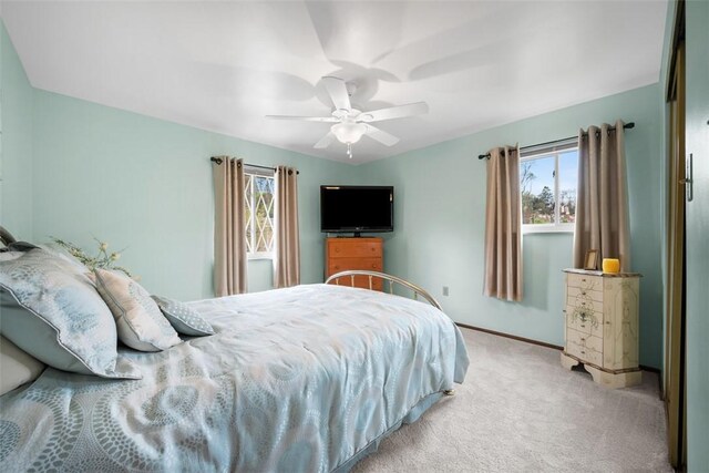 2314 Mcmonagle Ave, Banksville/Westwood, PA 15216 - bedroom featuring light colored carpet, baseboards, and a ceiling fan