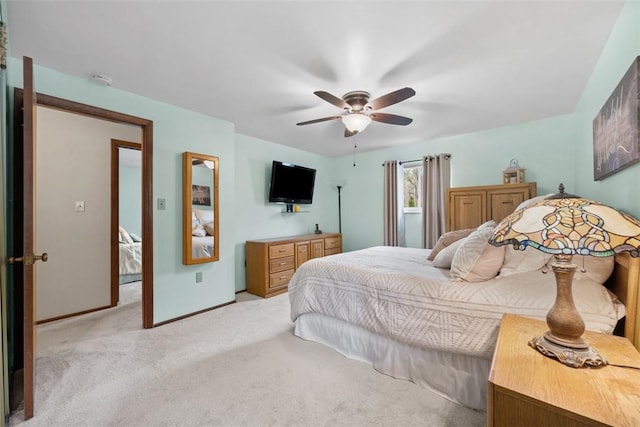 2314 Mcmonagle Ave, Banksville/Westwood, PA 15216 - bedroom featuring light colored carpet and ceiling fan