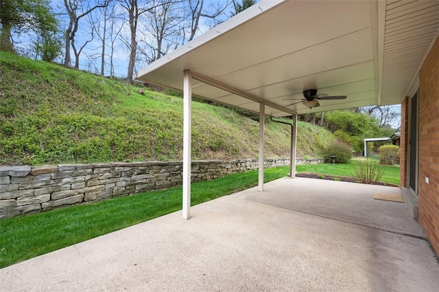 2314 Mcmonagle Ave, Banksville/Westwood, PA 15216 - view of patio / terrace with a ceiling fan