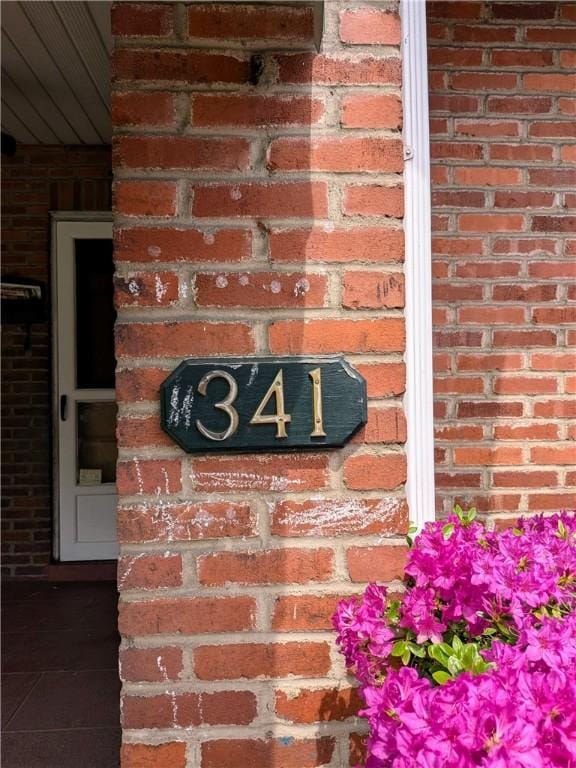 341 Ohio Ave, Clairton, PA 15025 - details featuring brick siding