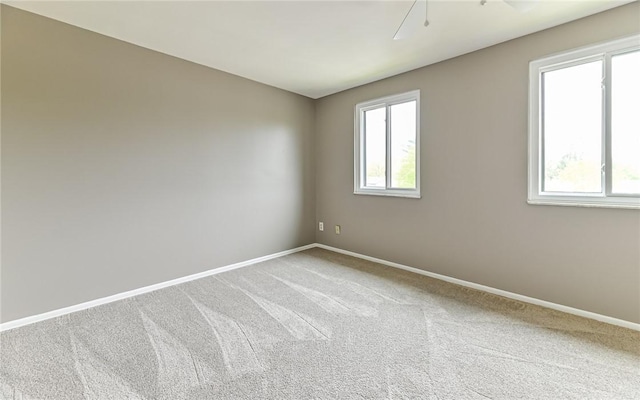 219 Parkwood Dr, Cranberry Twp, PA 16066 - unfurnished room featuring carpet flooring, baseboards, and ceiling fan