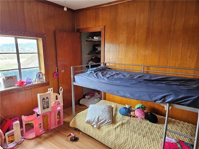 113 Ohio St, Stowe Twp, PA 15136 - bedroom with wood walls and wood finished floors