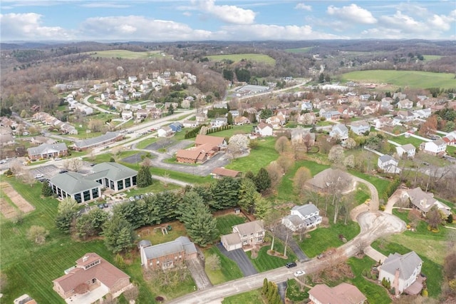 bird's eye view featuring a residential view