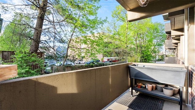 view of balcony