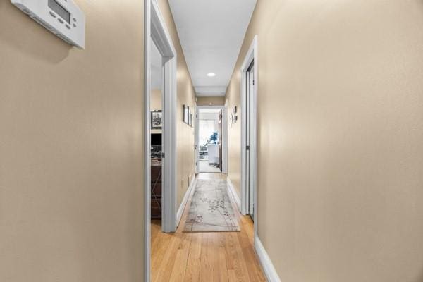 1420 Fernledge Dr, Shaler, PA 15101 - corridor featuring recessed lighting, baseboards, and light wood-style flooring