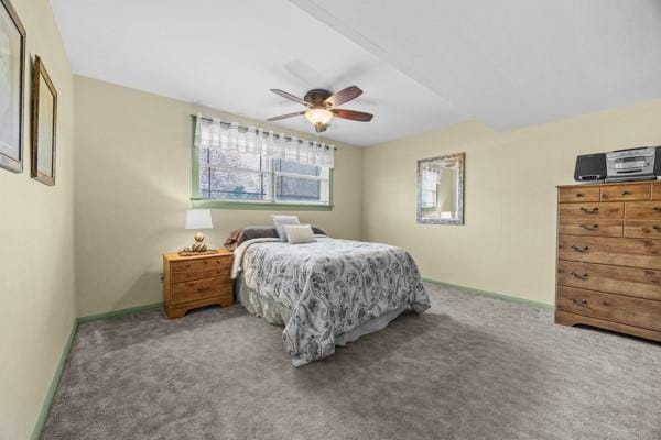 1420 Fernledge Dr, Shaler, PA 15101 - carpeted bedroom featuring baseboards and a ceiling fan