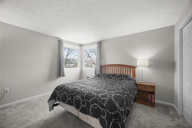 216 Briar Path, North Fayette, PA 15126 - bedroom featuring carpet flooring, a textured ceiling, and baseboards