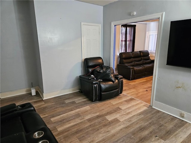 802 10th St, Stowe Twp, PA 15136 - living area featuring baseboards and wood finished floors