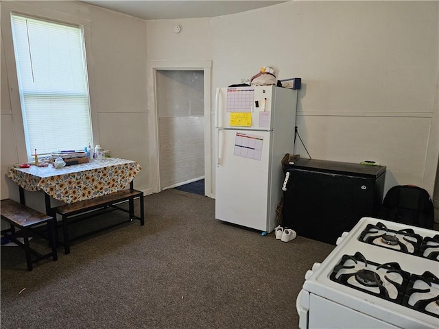 316-318 Tabor St, Esplen, PA 15204 - bedroom with dark colored carpet and freestanding refrigerator