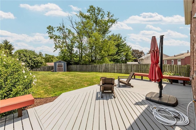 104 Textor Dr N, Versailles, PA 15137 - deck featuring a storage unit and a fenced backyard
