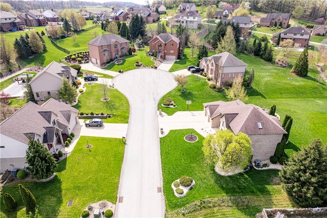 drone / aerial view featuring a residential view