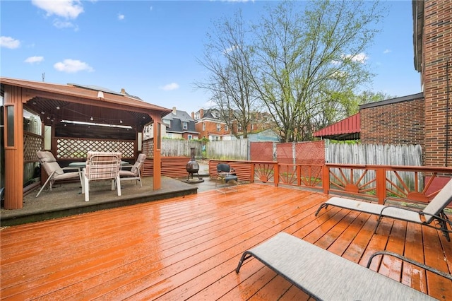 1323 Methyl St, Beechview, PA 15216 - wooden deck with a fenced backyard