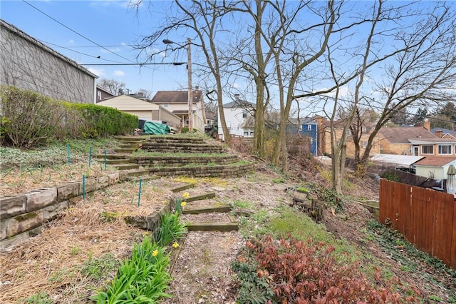814 Greenfield Ave, Greenfield, PA 15217 - view of yard with fence and a residential view