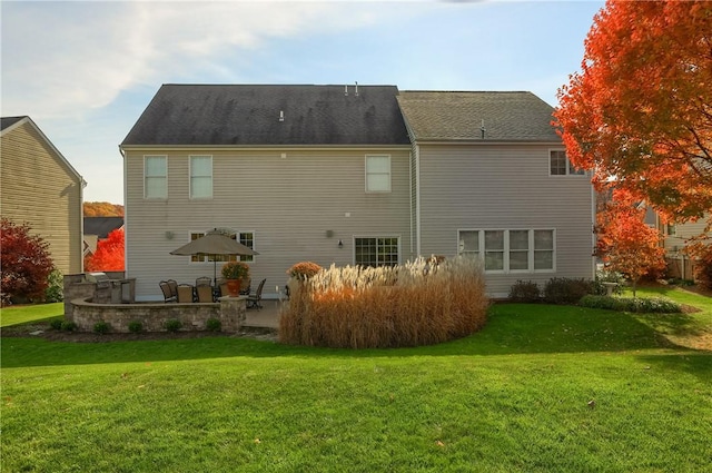 404 Plum Ct, Cranberry Twp, PA 16066 - back of house with a patio area and a lawn