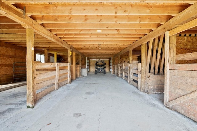 view of horse barn