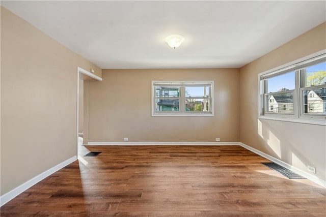 400 Allison Ave, City Of Washington, PA 15301 - spare room with baseboards, wood finished floors, and visible vents