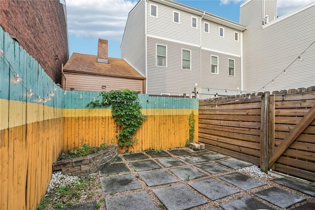 view of patio / terrace with a fenced backyard