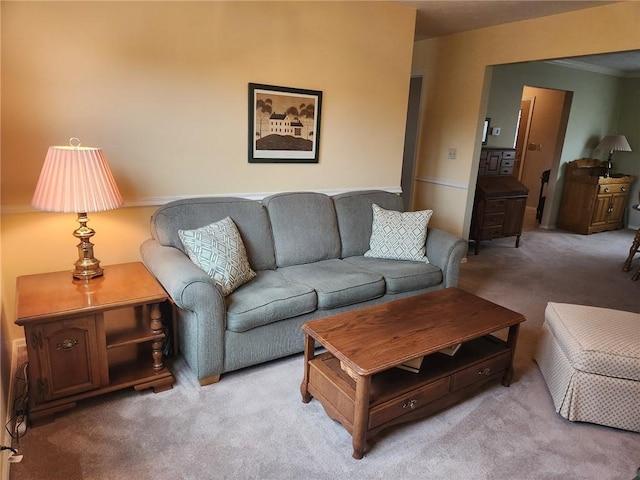 202 Hilltop Dr, Center Twp But, PA 16001 - living room with crown molding and light colored carpet