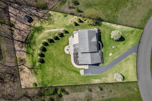view from above of property