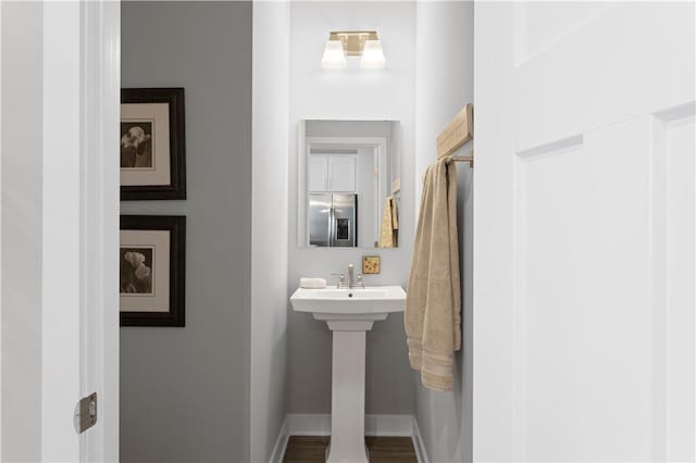 bathroom featuring baseboards