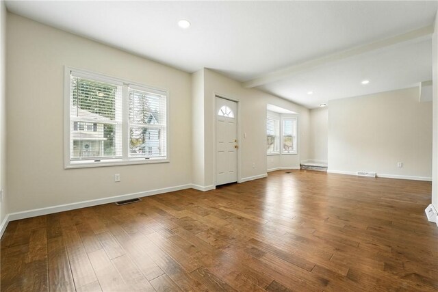 1125 Griswold St, Sharon, PA 16146 - entryway featuring recessed lighting, visible vents, wood finished floors, and baseboards