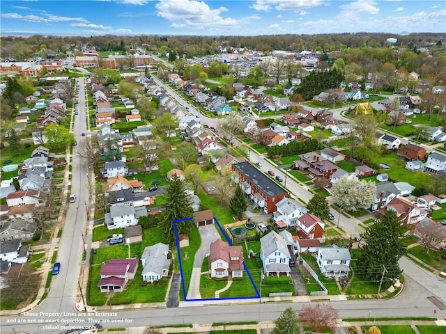 1125 Griswold St, Sharon, PA 16146 - bird's eye view featuring a residential view