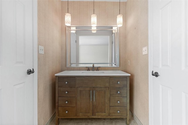 1402 Magnolia Ct, Bethel Park, PA 15102 - bathroom with baseboards and vanity