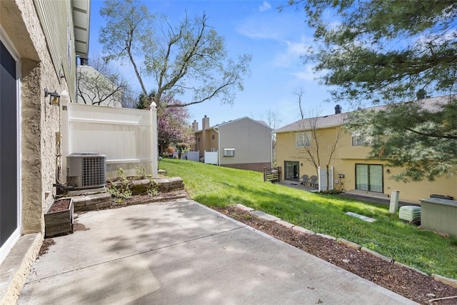 1402 Magnolia Ct, Bethel Park, PA 15102 - view of patio with a residential view and central AC unit