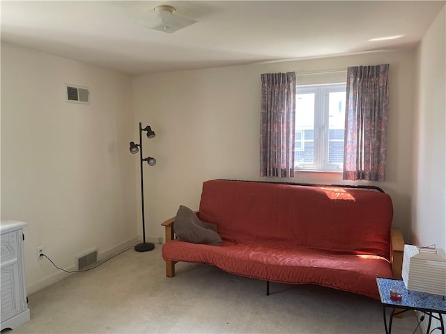 4710 Doverdell Dr, Whitehall, PA 15236 - sitting room with light carpet, baseboards, and visible vents