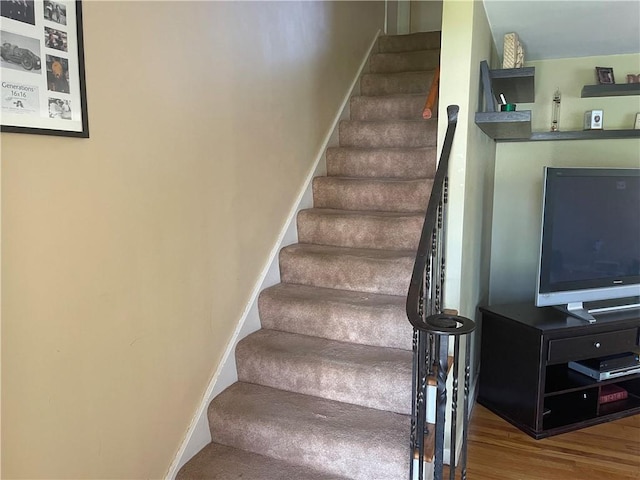 4710 Doverdell Dr, Whitehall, PA 15236 - stairs with wood finished floors