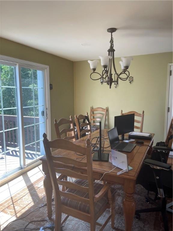 4710 Doverdell Dr, Whitehall, PA 15236 - dining space featuring an inviting chandelier