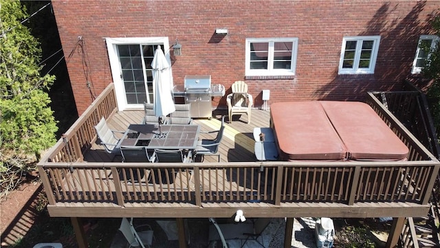 4710 Doverdell Dr, Whitehall, PA 15236 - deck with outdoor dining area