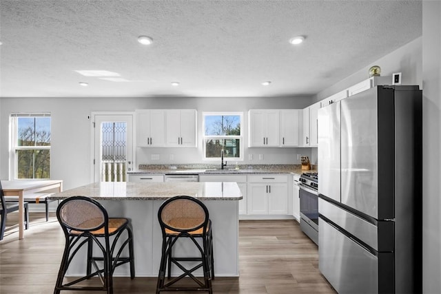 167 Alta Vista Dr, Imperial, PA 15126 - kitchen with plenty of natural light, a textured ceiling, appliances with stainless steel finishes, and a sink