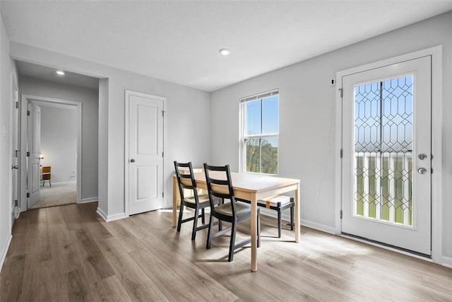 167 Alta Vista Dr, Imperial, PA 15126 - dining room with baseboards, wood finished floors, and recessed lighting