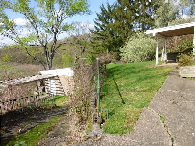 view of yard