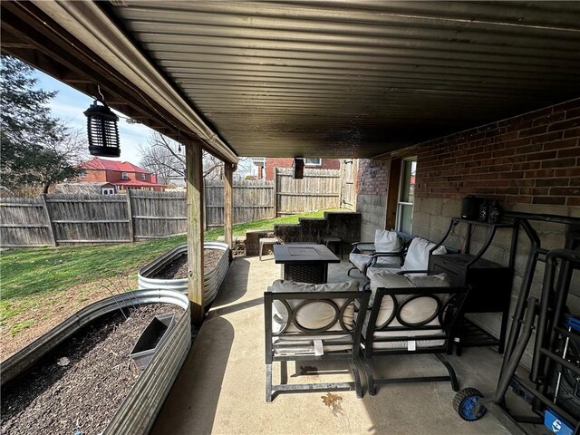 408 Craigdell Rd, New Kensington, PA 15068 - view of patio / terrace with an outdoor hangout area and a fenced backyard