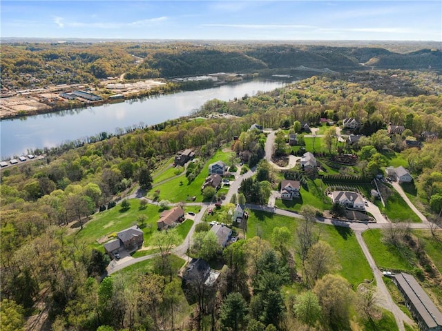 1503 Grandview Way, Sewickley, PA 15143 - aerial view of property and surrounding area with a large body of water and a forest