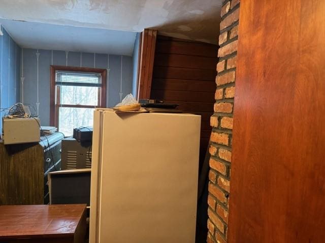 27 S California Dr, W Pike Run Twp, PA 15427 - interior space featuring freestanding refrigerator