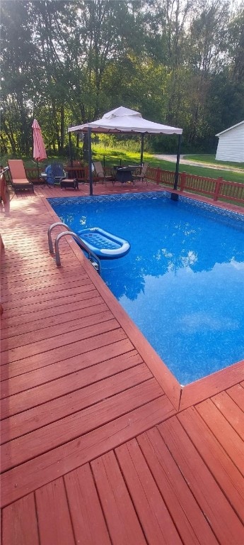 1611 Oneida Valley Rd, Concord Twp, PA 16025 - pool with a deck and a gazebo
