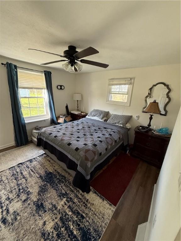 1611 Oneida Valley Rd, Concord Twp, PA 16025 - bedroom featuring a ceiling fan and multiple windows
