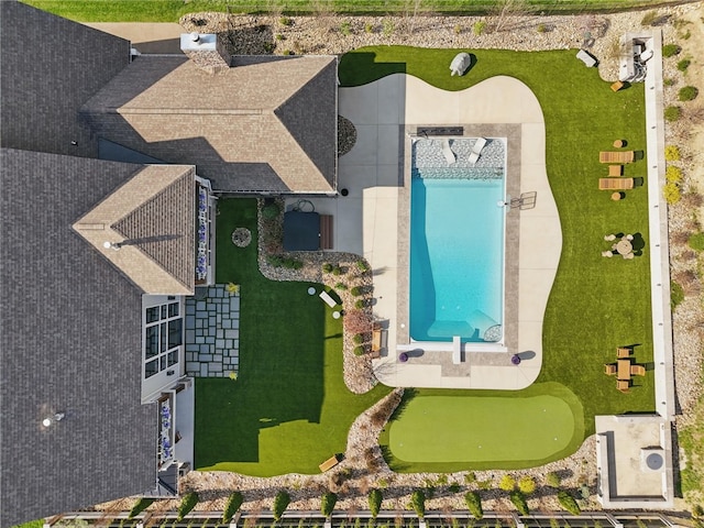 133 Morningside Dr, Cranberry Twp, PA 16066 - drone / aerial view of a pool area