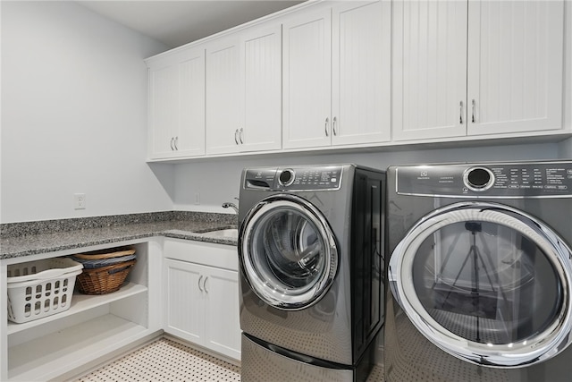 133 Morningside Dr, Cranberry Twp, PA 16066 - washroom with cabinet space, independent washer and dryer, and light flooring