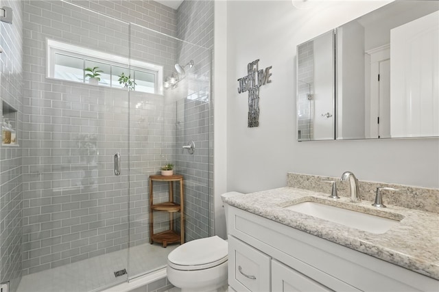 133 Morningside Dr, Cranberry Twp, PA 16066 - bathroom with toilet, a shower stall, and vanity