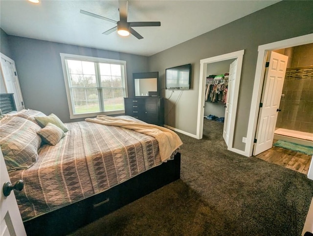 109 Brianna Ln, Oakland Twp, PA 16025 - bedroom with a closet, ensuite bath, a walk in closet, carpet, and baseboards