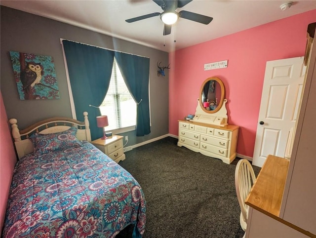 109 Brianna Ln, Oakland Twp, PA 16025 - carpeted bedroom with ceiling fan and baseboards