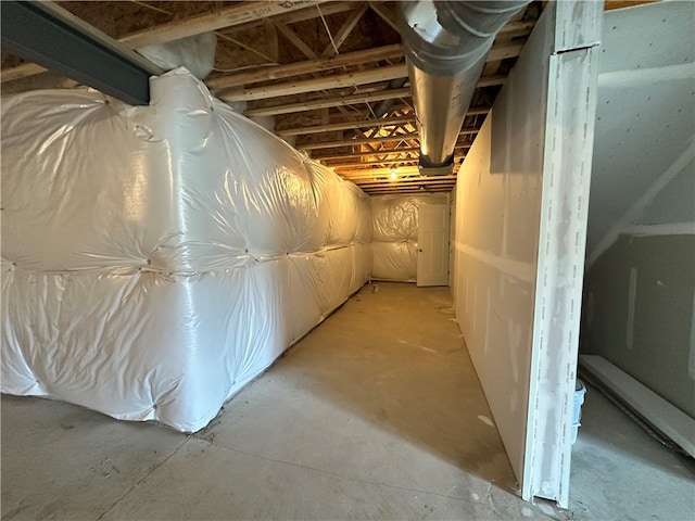 view of basement