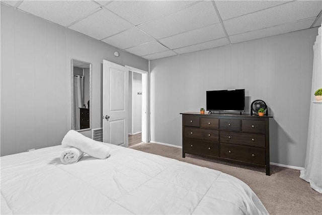 17 Lelia St, Mt Washington, PA 15211 - bedroom with carpet floors and a paneled ceiling