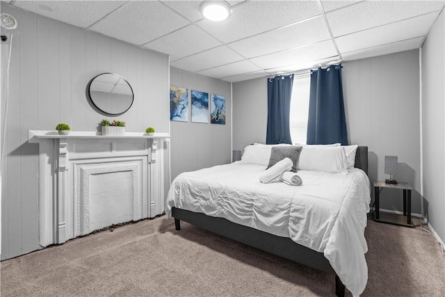 17 Lelia St, Mt Washington, PA 15211 - carpeted bedroom with a drop ceiling